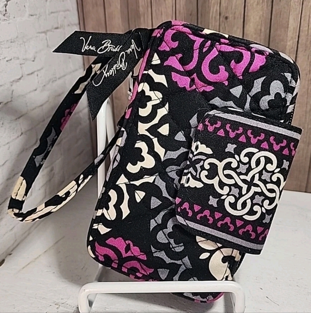 Vera Bradley Carry It All Wristlet Wallet Canterberry Magenta